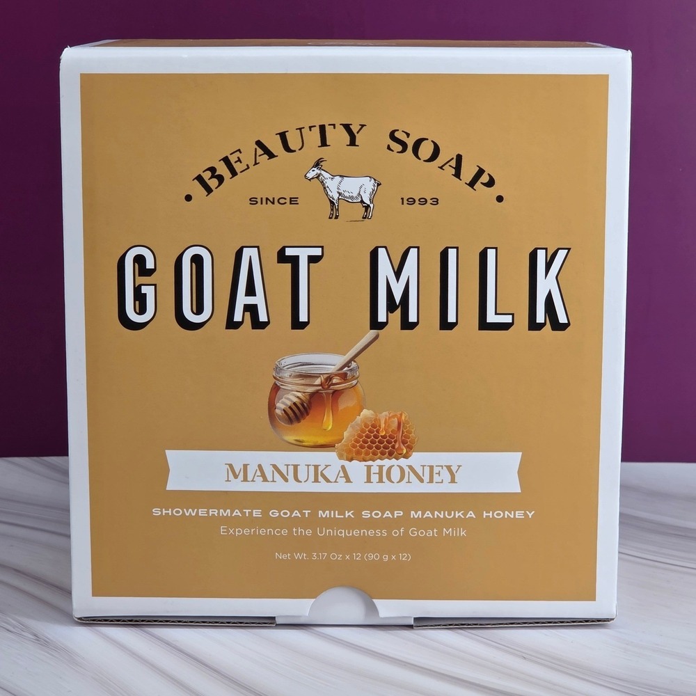 Shower Aekyung Mate Goat Milk Soap Unisex 12 Pack Manuka Honey K Beauty Skincare